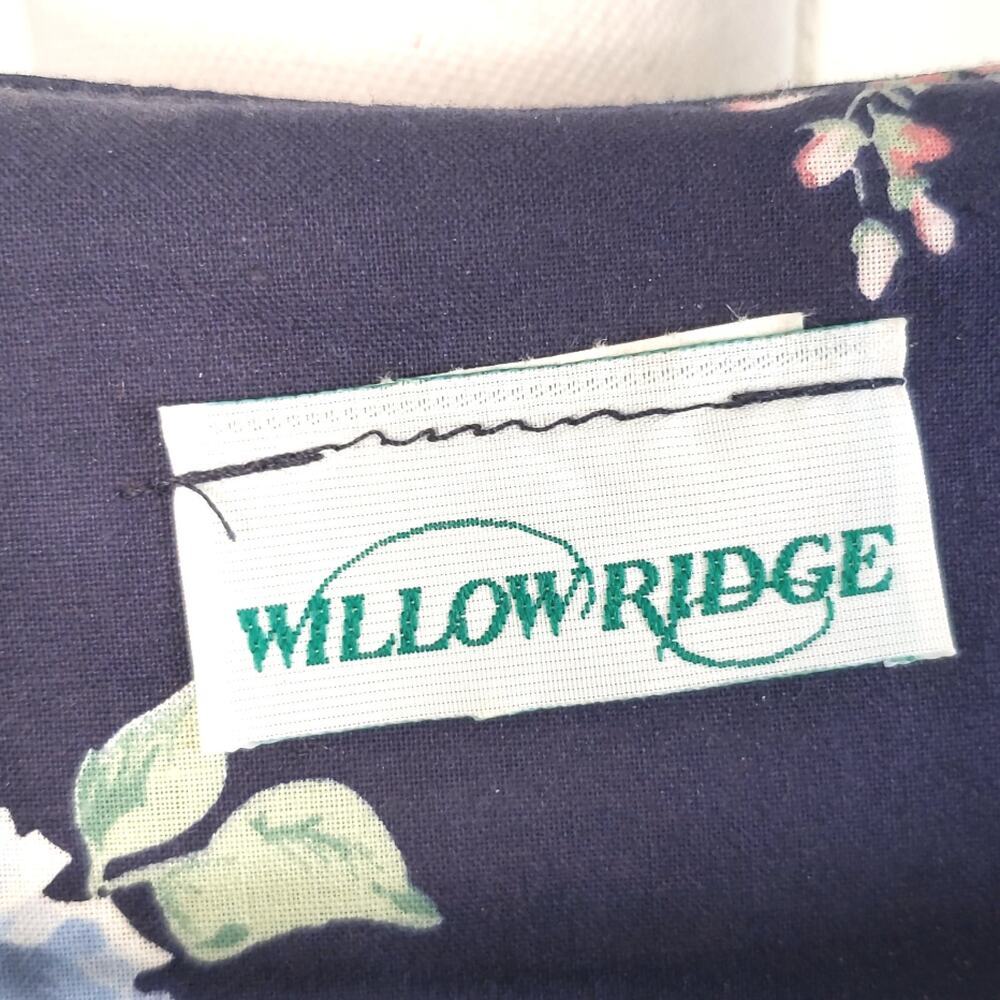 Willow Ridge women's Blue Floral Dress size 12 - Picture 3 of 9